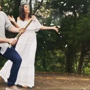 Strapless maxi dress